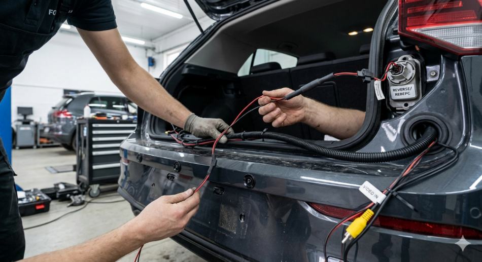 Підключення парктронік а та камери заднього виду