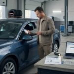 Покупець звіряє VIN-код автомобіля з реєстраційними документами