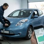 Діагностика стану батареї уживаного електромобіля Nissan Leaf через OBD2.
